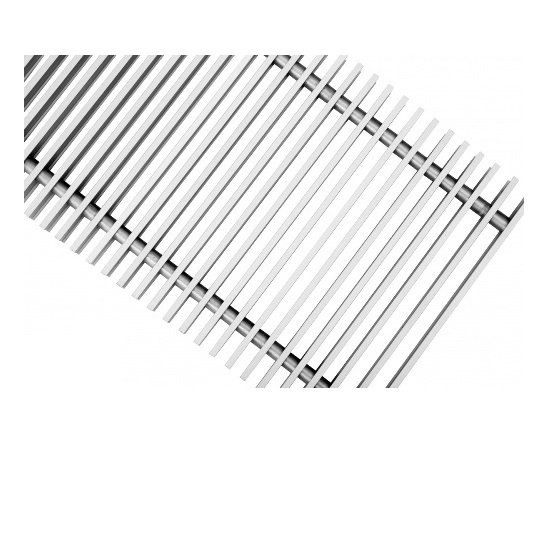 Решетка поперечная алюминиевая Techno, цвет серебро