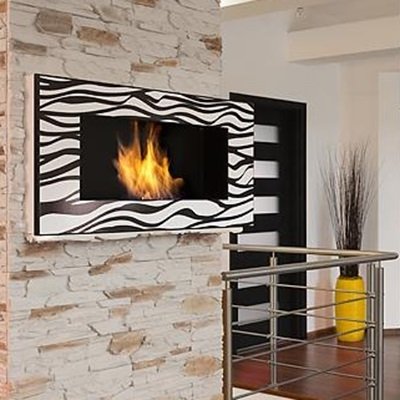 Биокамин настенный Kratki GOLF ZEBRA