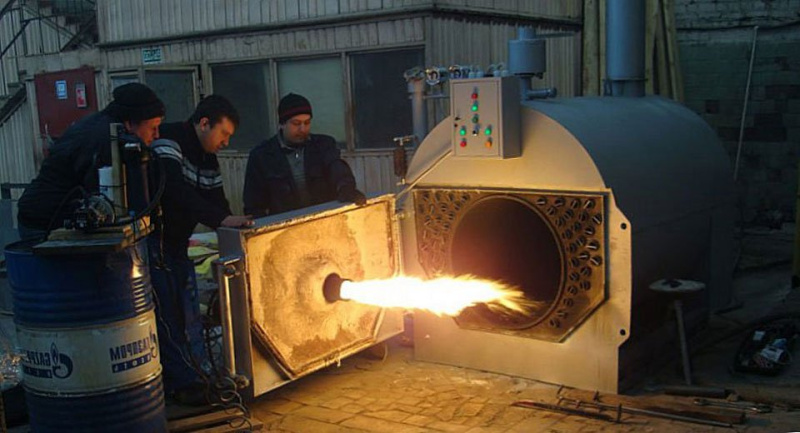 Применение горелок на отработанном масле в промышленных котлах