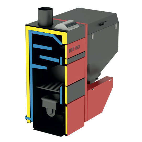Котел автоматический угольный (пеллетный) Metal-Fach SMART EKO PLUS-15