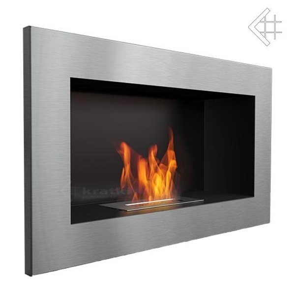 Биокамин настенный Kratki GOLF стальной