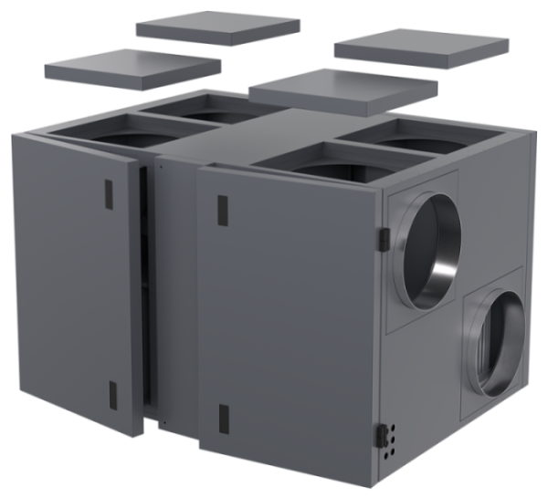 Приточно-вытяжная установка с рекуператором Zilon ZPVR-N 1200 UER EC A