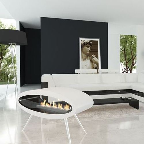 Decoflame Ellipse Floor White