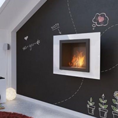 Биокамин настенный Kratki OSCAR белый