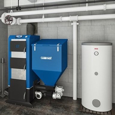 Котельная с пеллетным котлом galmet