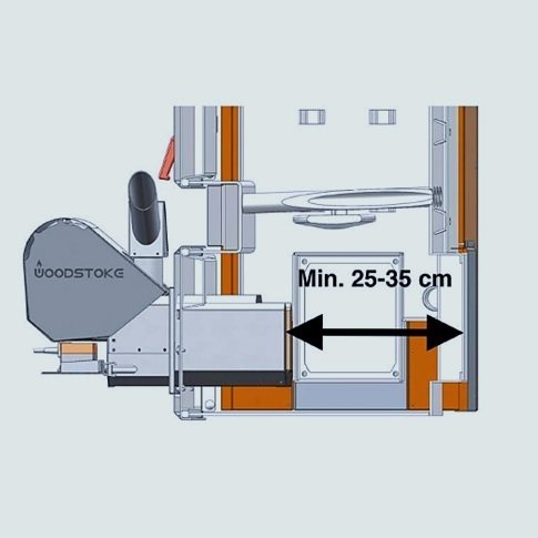 Монтаж горелки в пеллетный котел woodstoke