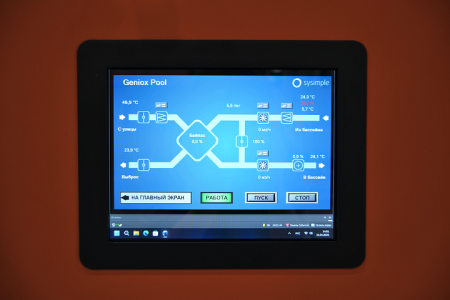 Приточно-вытяжная установка с рекуперацией Systemair Geniox Pool 22