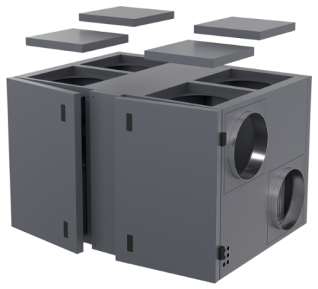 Приточно-вытяжная установка с рекуператором Zilon ZPVR-N 1200 UEL EC A