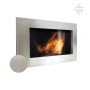Биокамин настенный Kratki MILA (стальная рама)