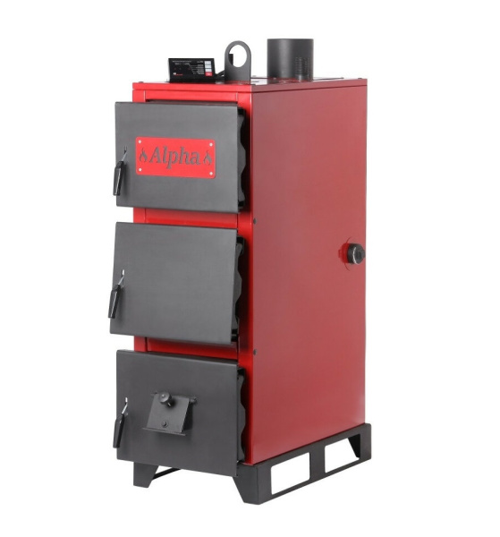 Котел длительного горения твердотопливный Vulkan Alpha Pro 12