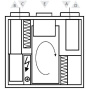 Приточно-вытяжная установка с рекуперацией Komfovent Domekt-R-400-V-HW/DH