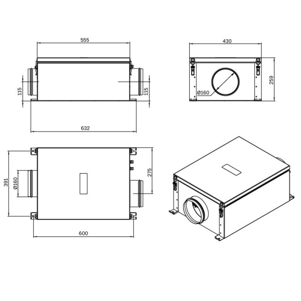 Вытяжная установка VentMachine Colibri EV650