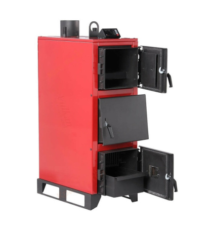 Котел длительного горения твердотопливный Vulkan Alpha Pro 32