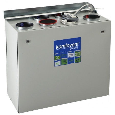 Приточно-вытяжная установка с рекуперацией Komfovent Domekt-PP-300-V-HW/DH