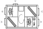 Приточно-вытяжная установка с рекуперацией Komfovent Domekt-R-250-F-HW/DH