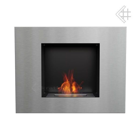 Биокамин настенный Kratki Quat стальной