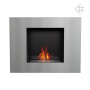 Биокамин настенный Kratki Quat стальной