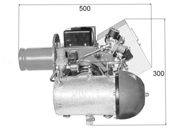 Горелка на отработанном масле ОЛИМПИЯ AL-4V-1 (10-35 кВт)