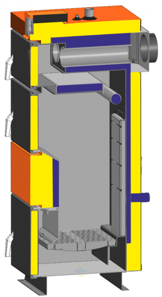 Котел полуавтоматический твердотопливный TIS UNI N 50