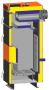 Котел полуавтоматический твердотопливный TIS UNI N 15