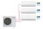 Мульти сплит-система MSZ-HJ25VA ER1*3 + MXZ-3HJ50VA ER1