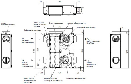 Приточно-вытяжная установка Mitsubishi Electric LGH-50RSDC-E