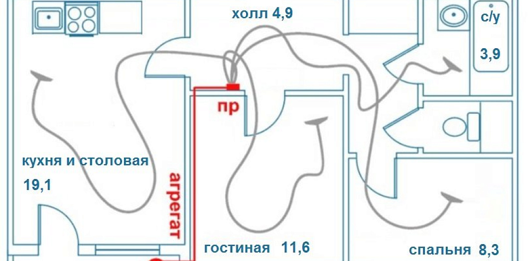 Квартира 51 кв.м. 