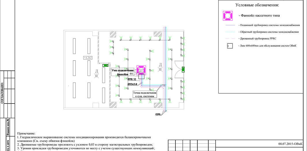 Торговый зал 92 м2 (вентиляция и кондиционирование)